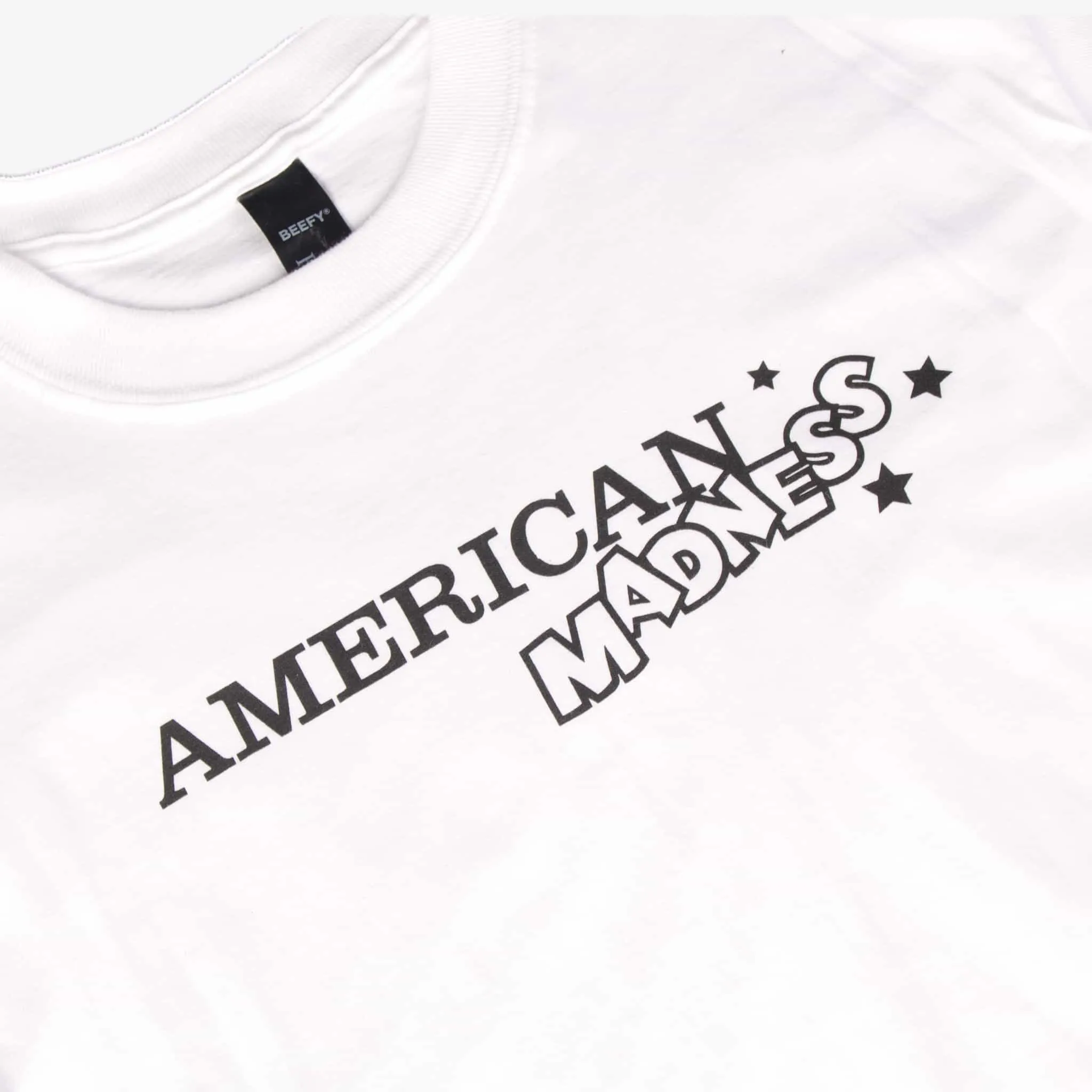 American Madness 80's Logo Tee - Monochrome