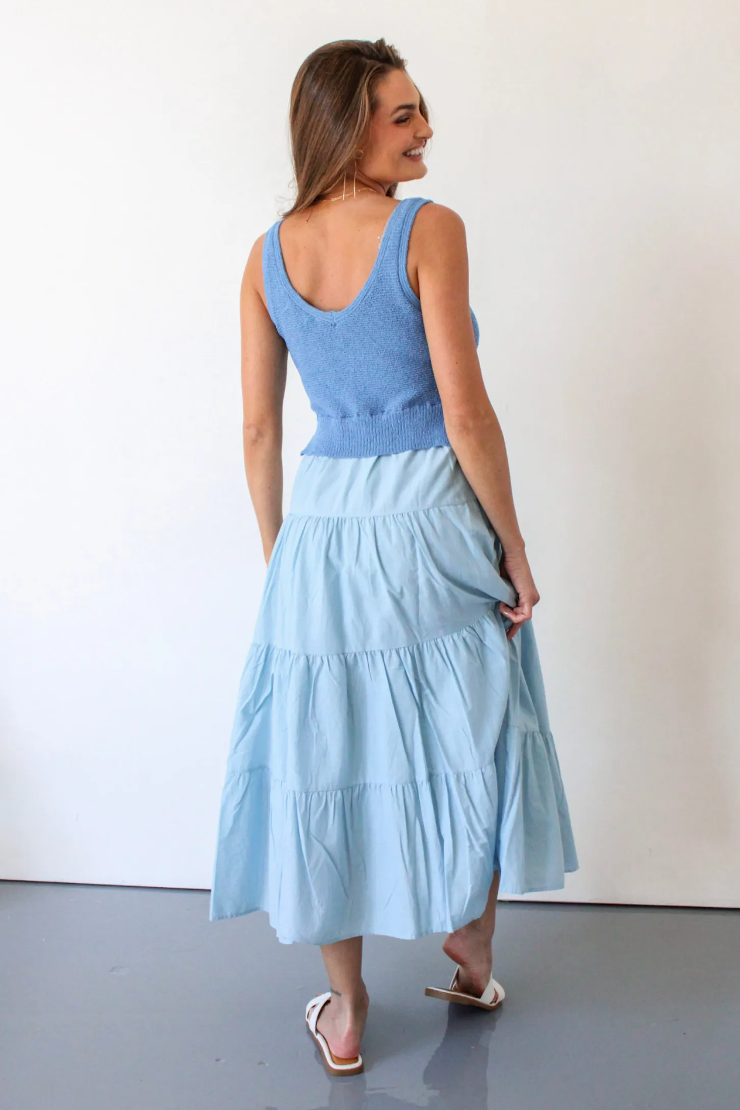 Aries Maxi Dress in Blue