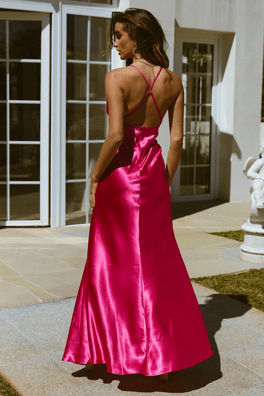 Arina Maxi Dress - Fuchsia