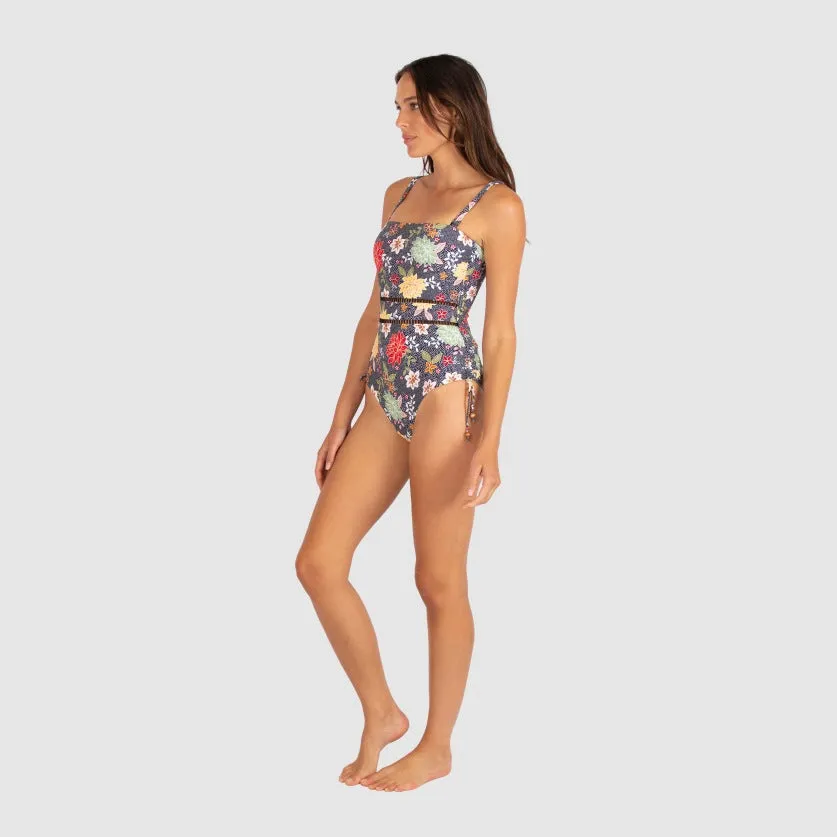 Baku Bandeau One Piece - Pebble Beach