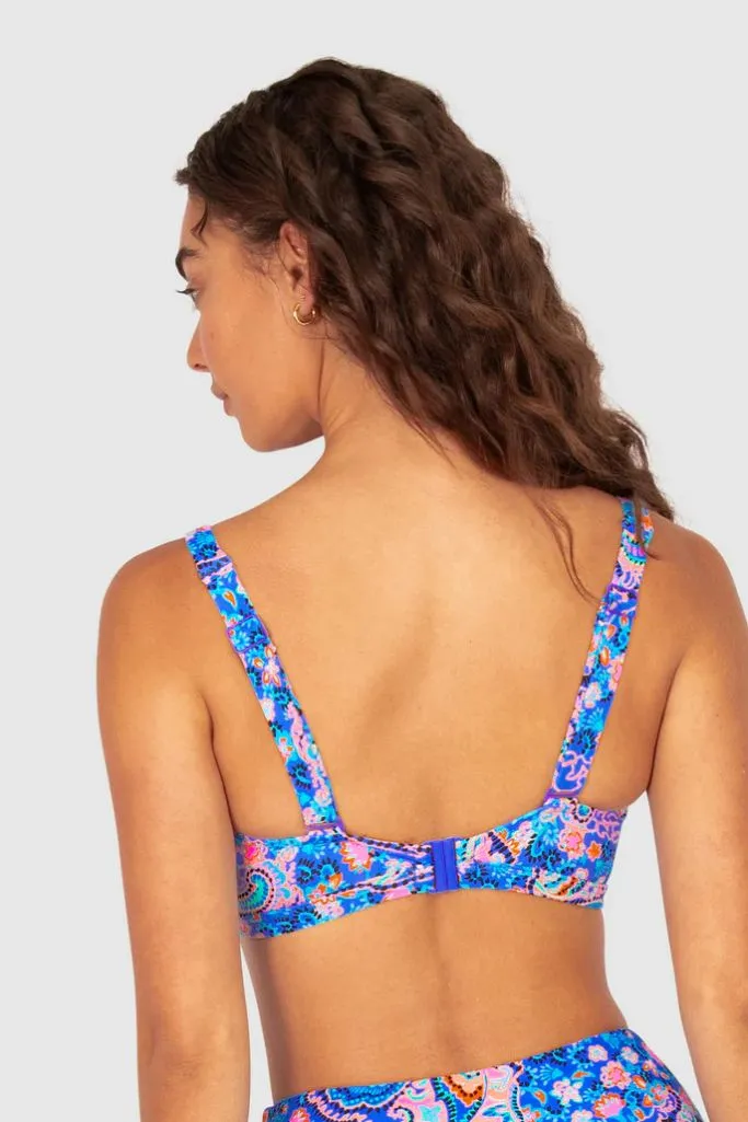 Baku E-G Lace Up Bra - South Beach