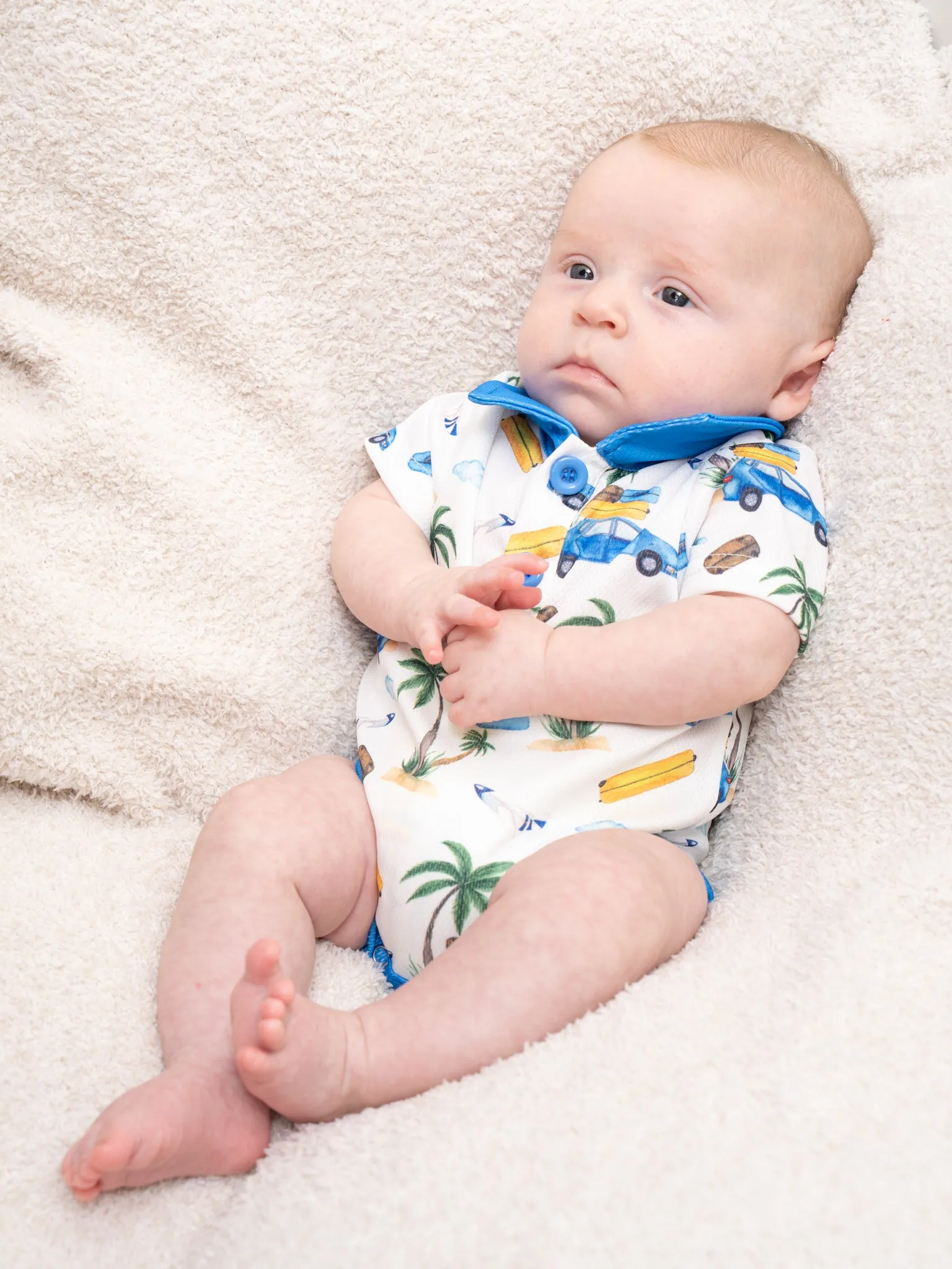 Beach Trip Polo Romper