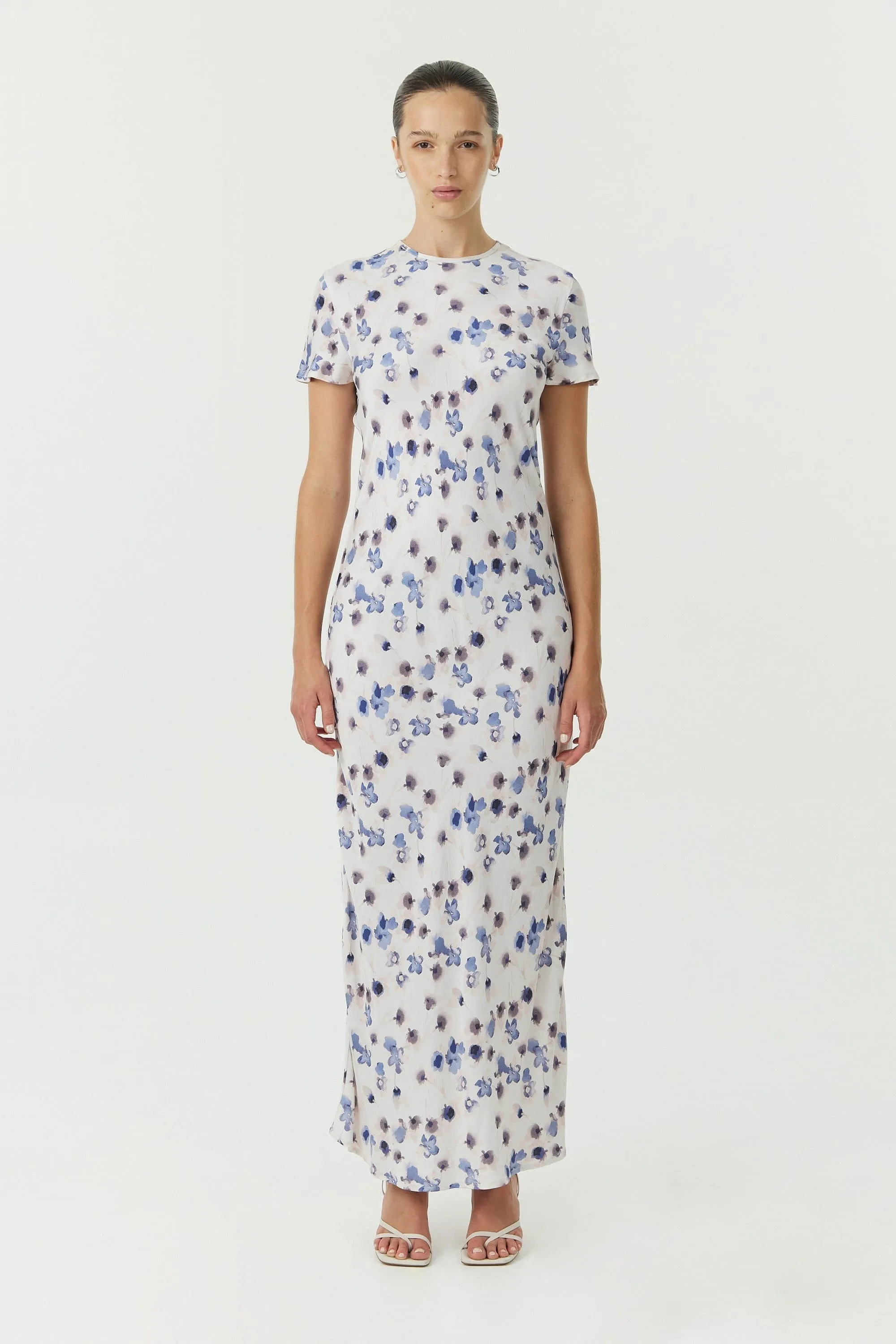 Blue Bell Maxi Bias Tee Dress