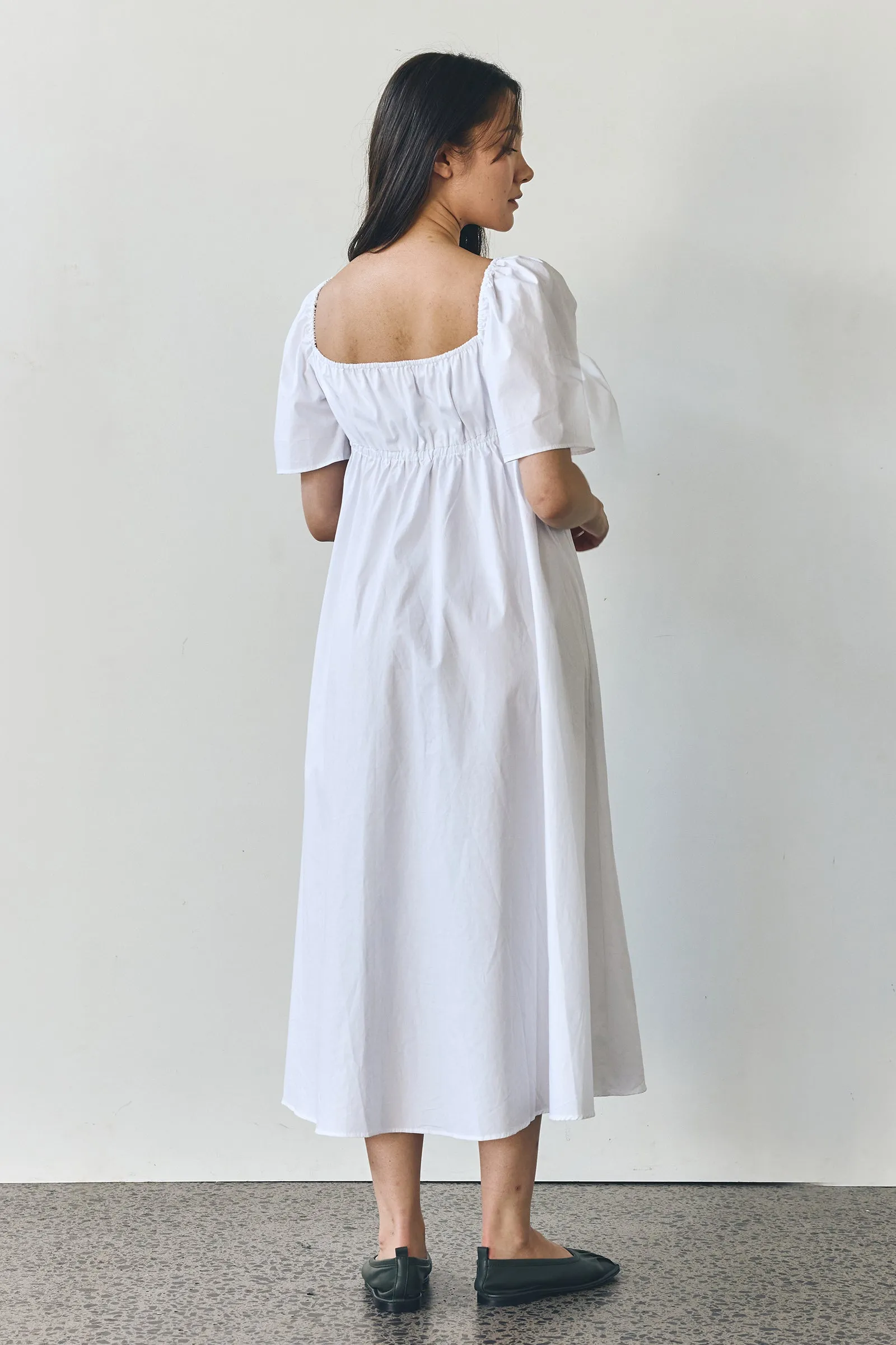 Bodice Deux Dress in White