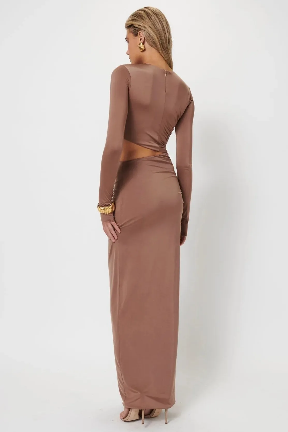 Cara Maxi Dress - Coffee