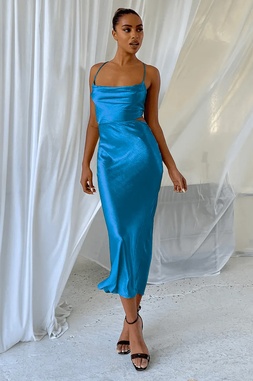 Chay Slip Dress - Ocean