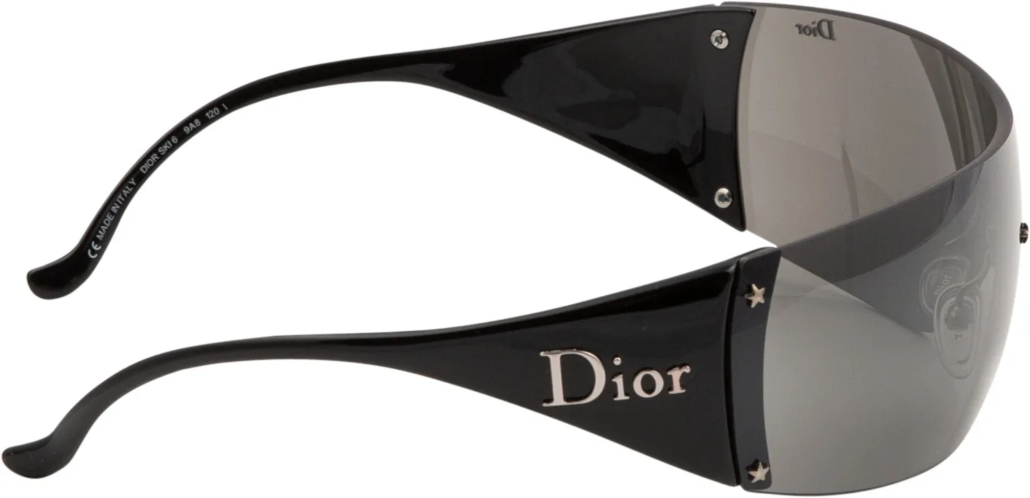 Christian Dior Ski 6 Black Logo Sunglasses