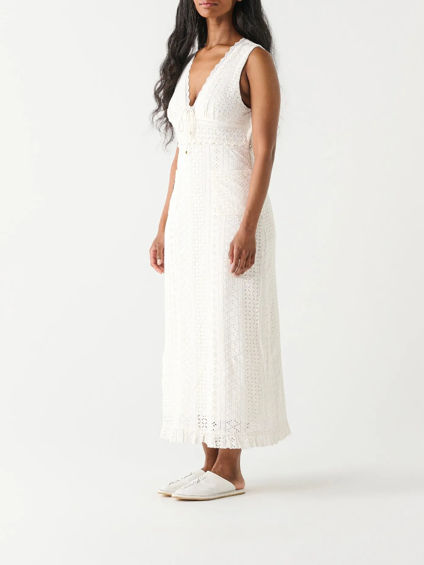 DEX Eyelet Maxi Dress