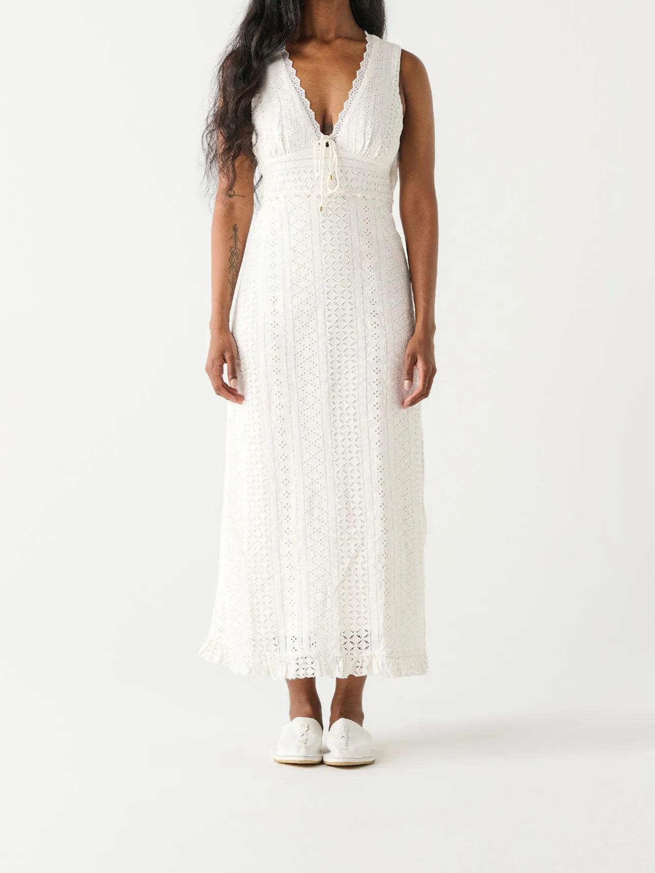 DEX Eyelet Maxi Dress