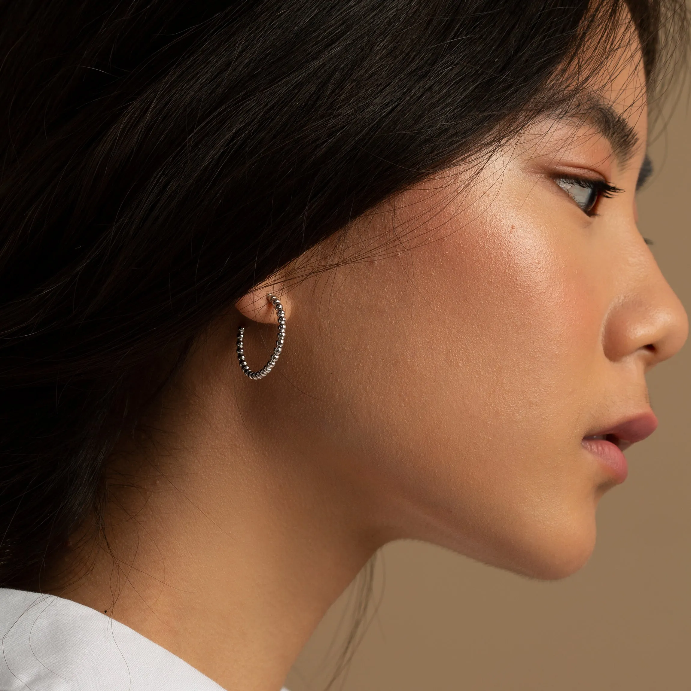 Earrings "Luxe Bubble Hoop" 925 Silver