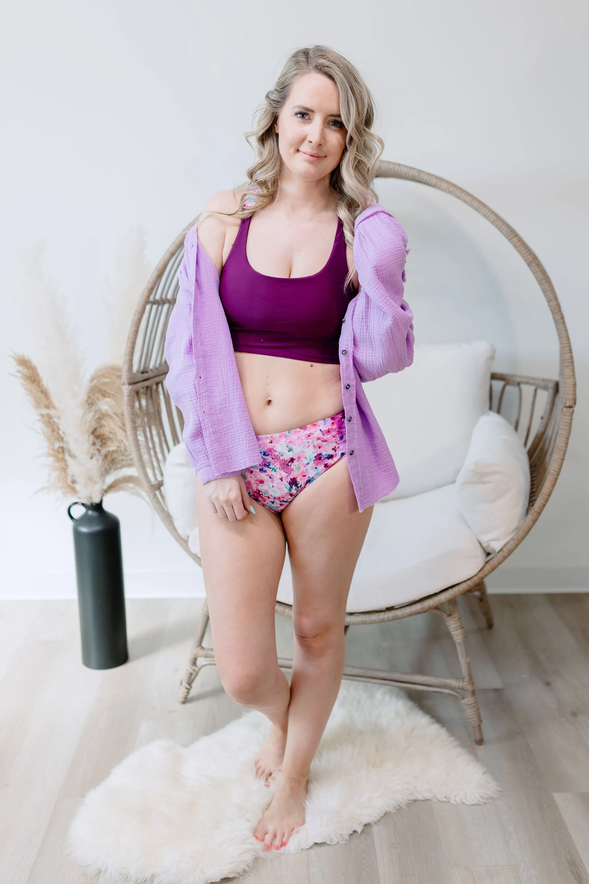 Everly Beach Top - Lilac