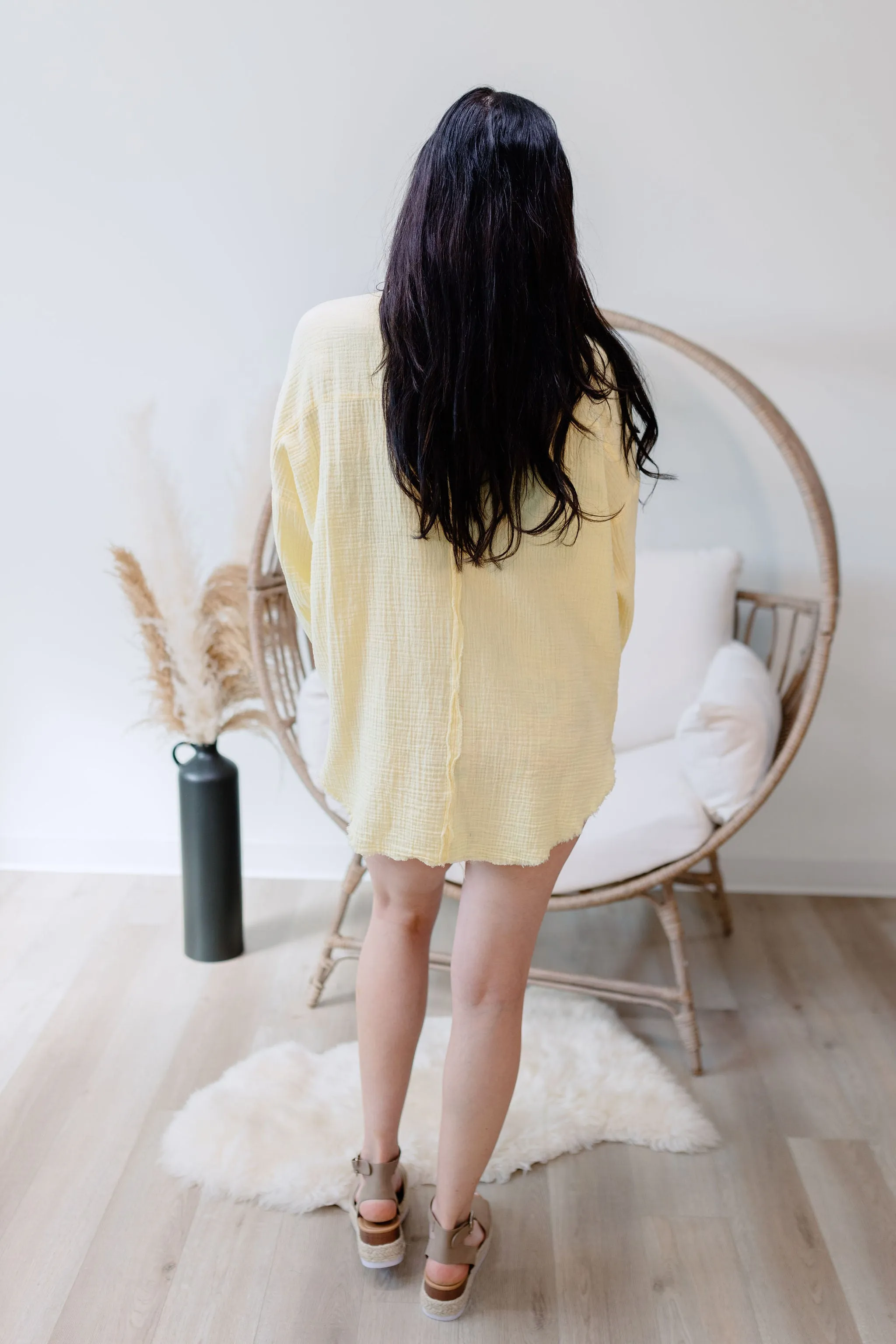 Everly Beach Top - Yellow