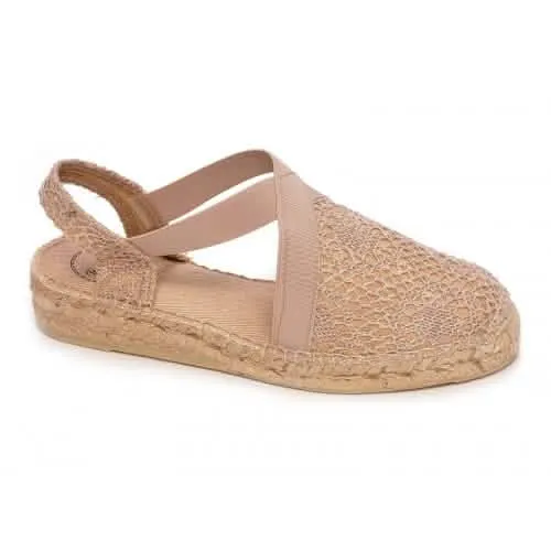 Floral Cotton Blend Wedge Espadrille for Women - Evian-G