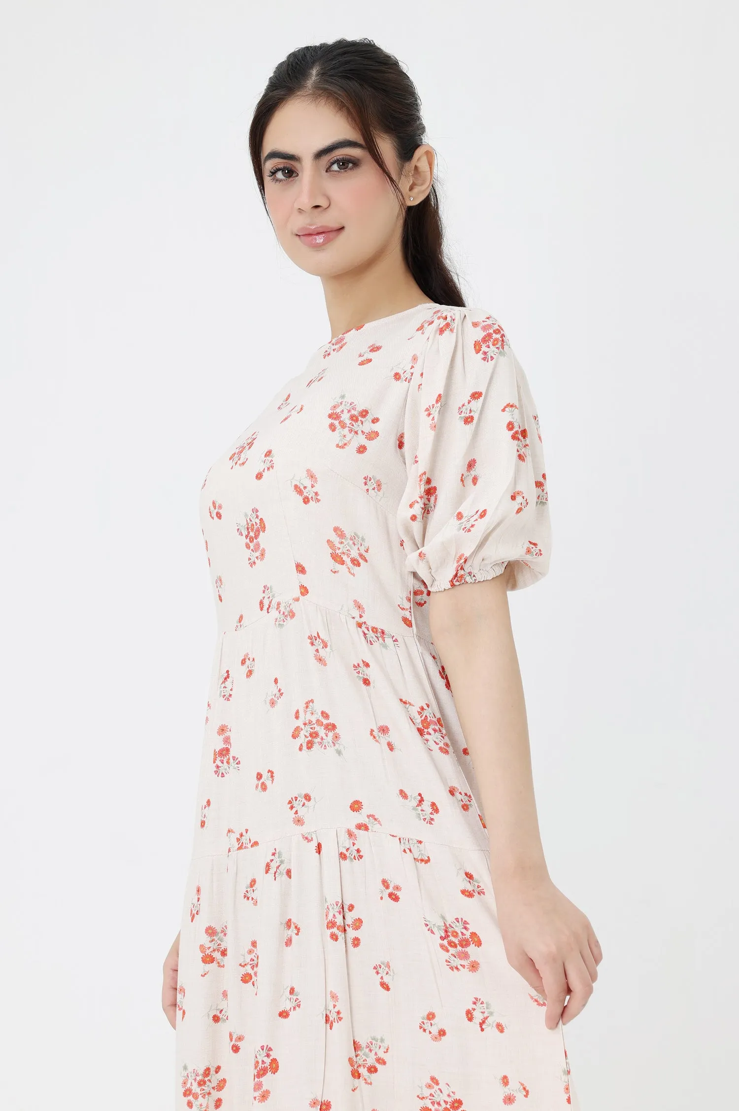 FLORAL FUSION DRESS-SKIN