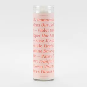 Flower Theology Prayer Candle