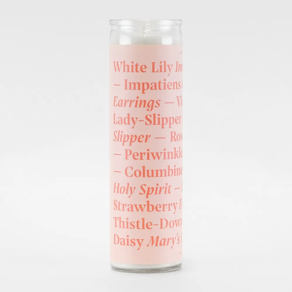 Flower Theology Prayer Candle