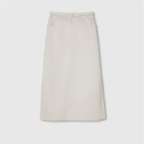 GG COTTON GABARDINE SKIRT