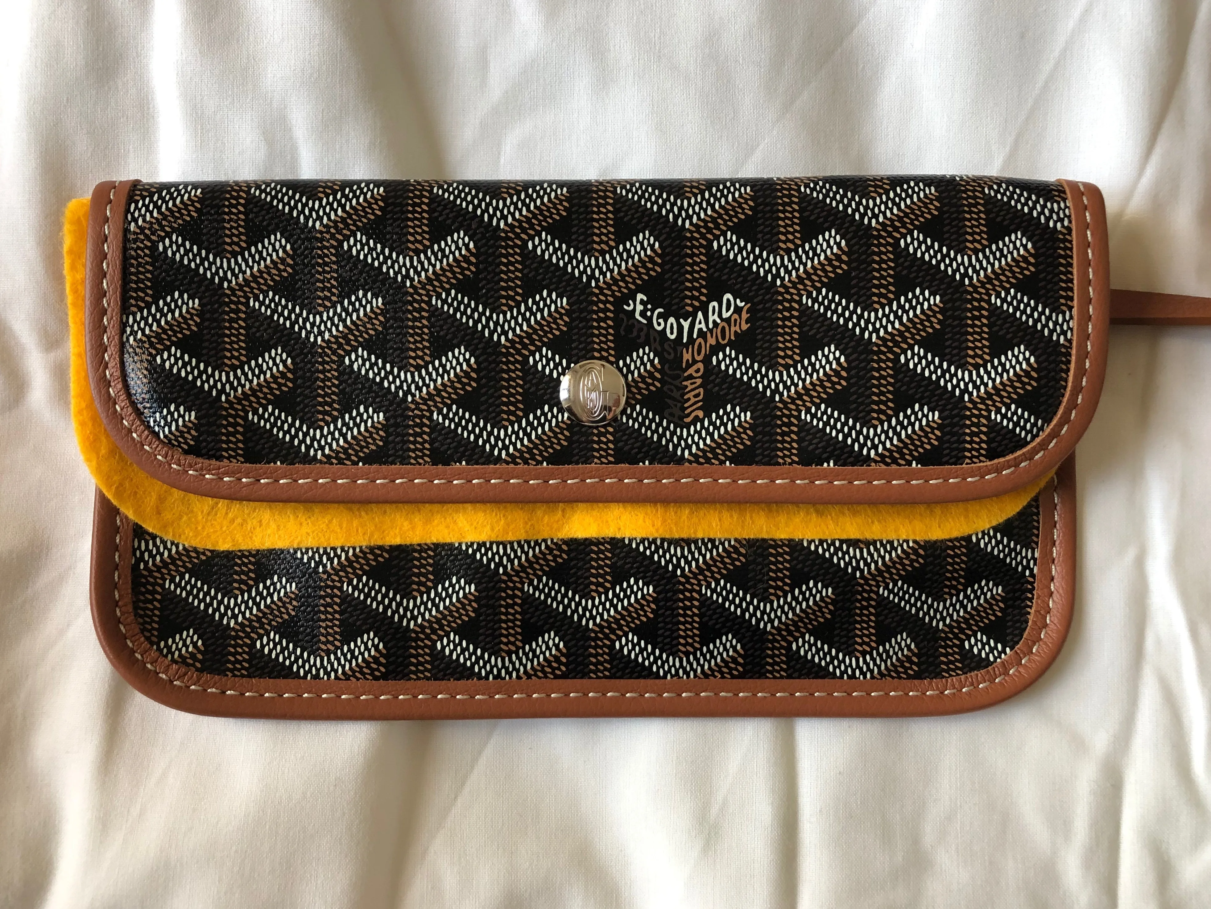 Goyard St. Louis Black with Tan Trim GM Tote (NWT)