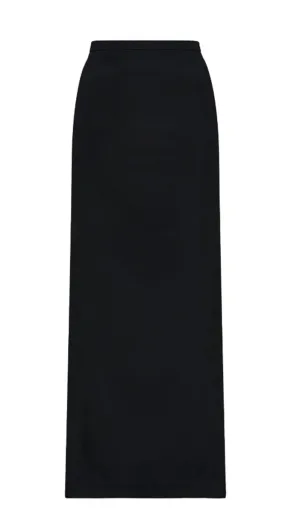 HIGH-SLITTED CADY MAXI SKIRT