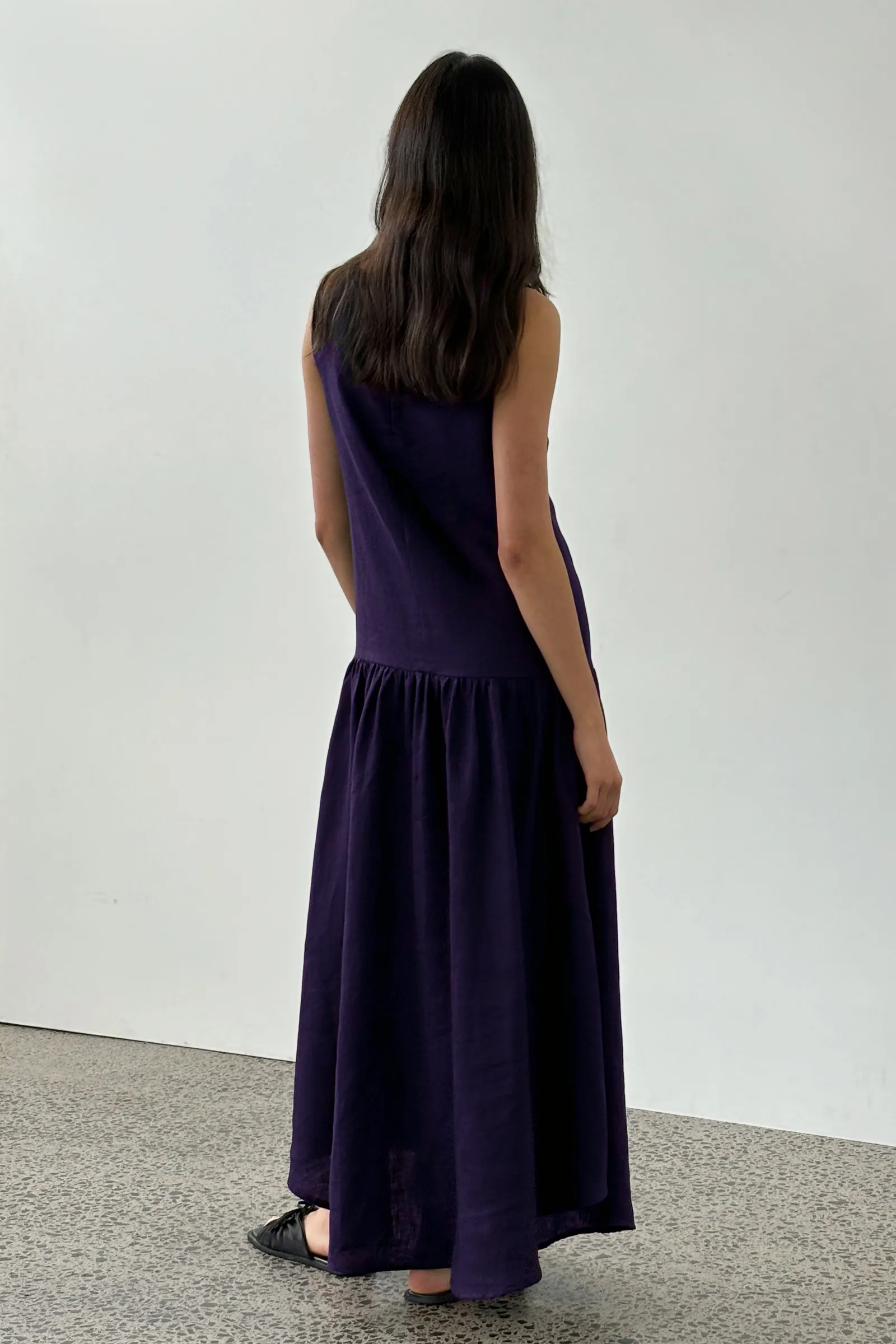 Jose Dress in Aubergine