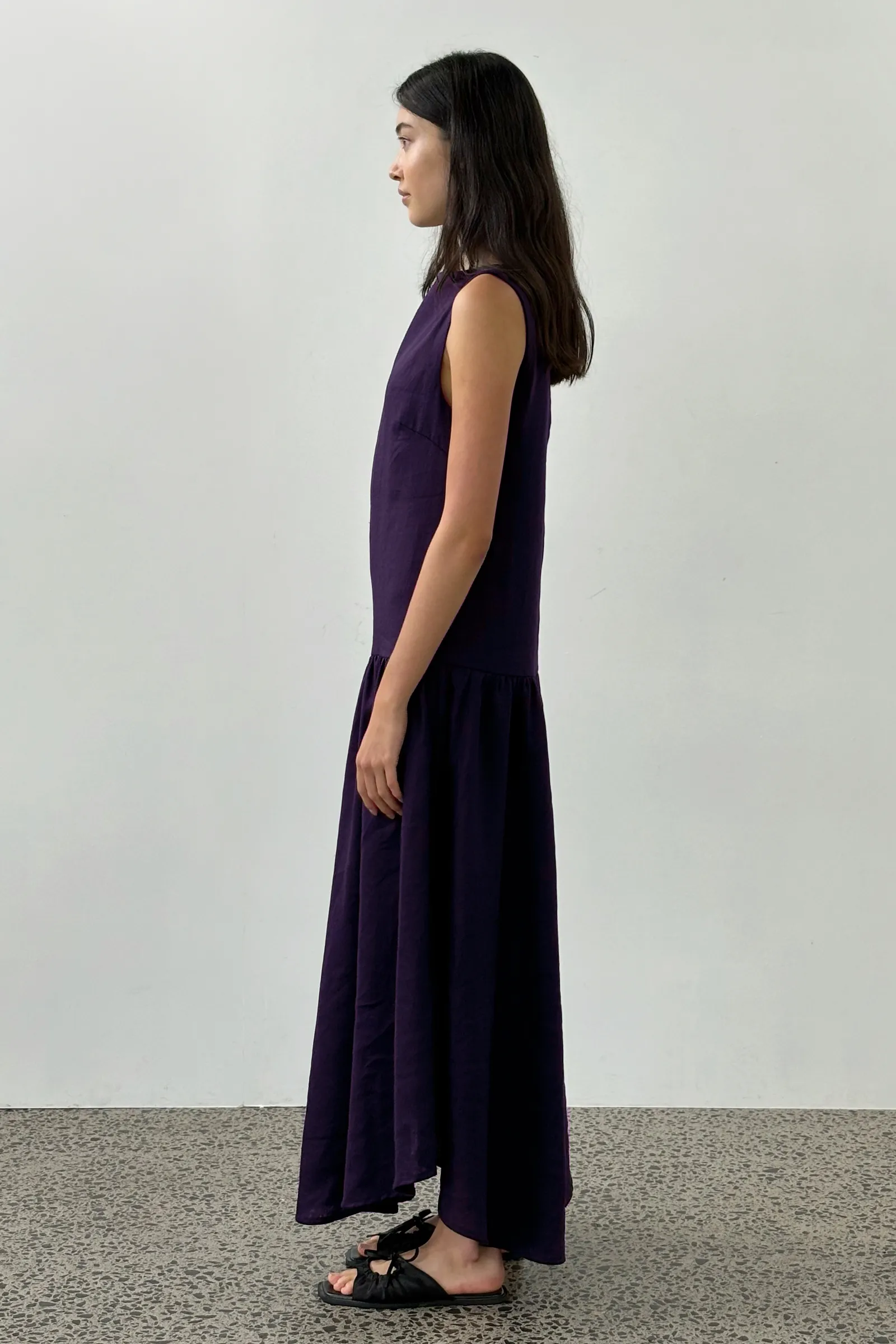 Jose Dress in Aubergine