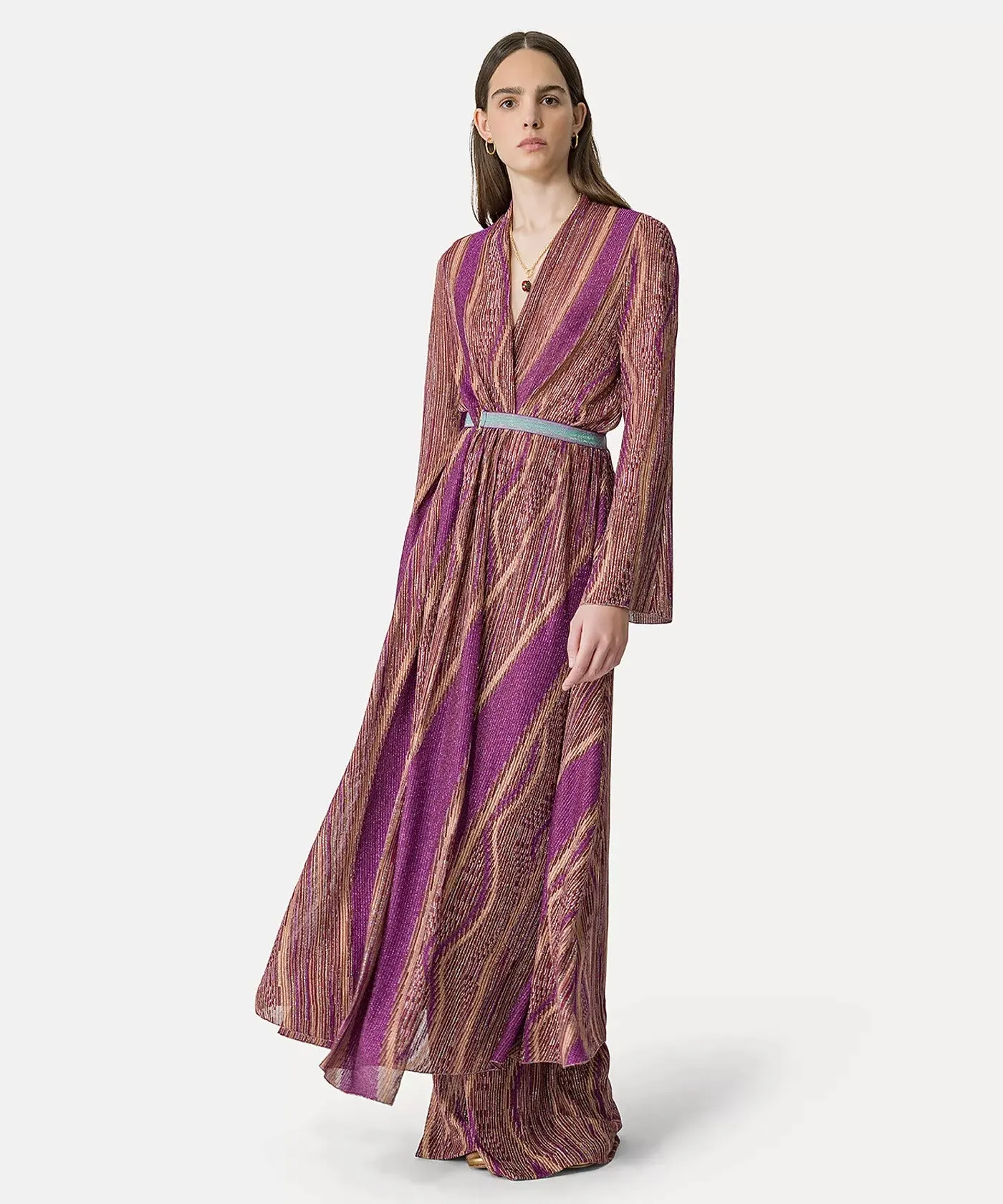 LONG WRAP DRESS