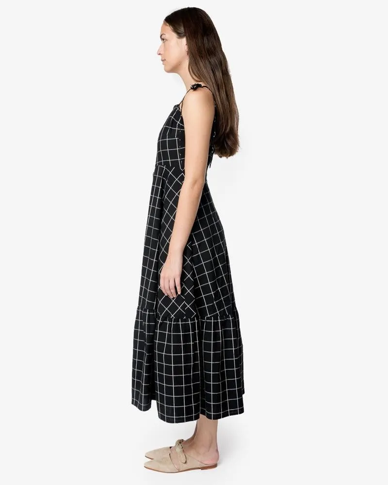 Maria Dress in Black Check