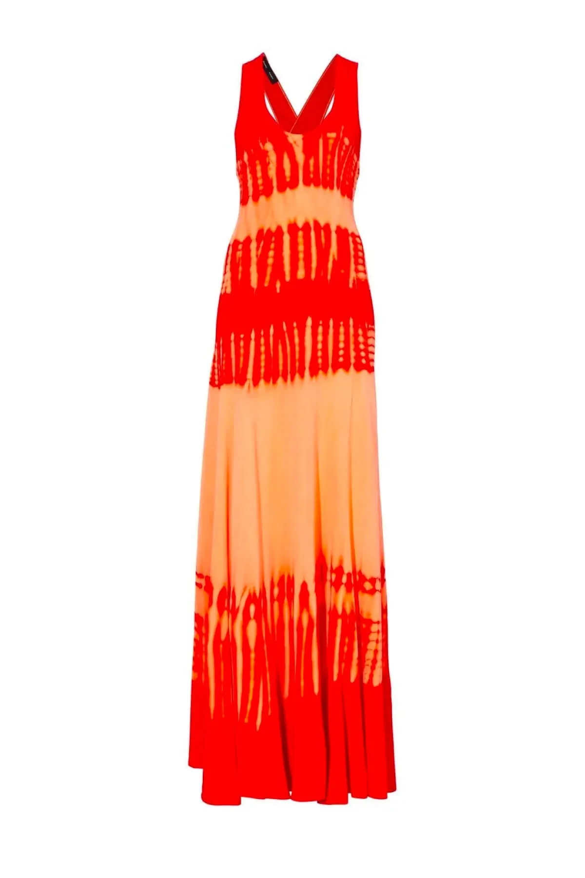 Proenza Schouler Viscose Knit Tie Dye Dress - Orange Multi