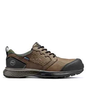 Reaxion Composite-Toe Waterproof Work Shoe Brown