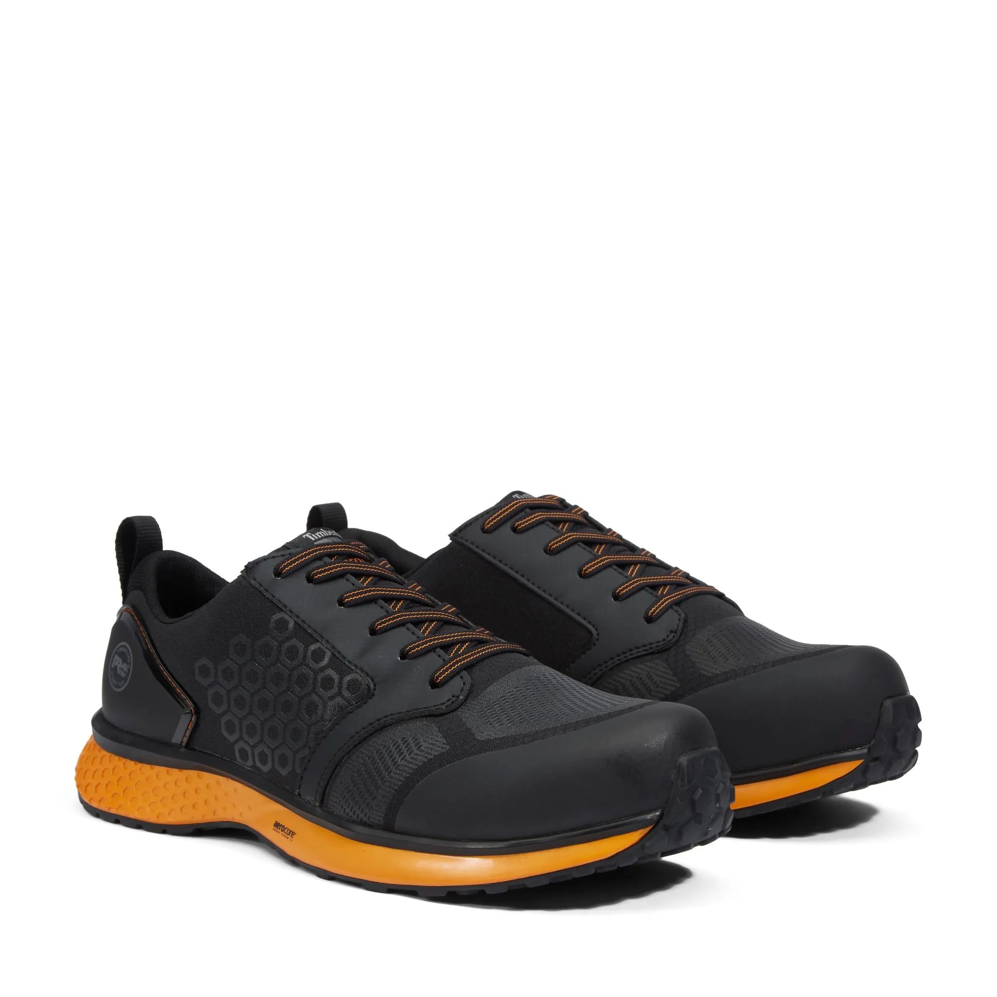 Reaxion Composite-Toe Work Shoe Black\Orange