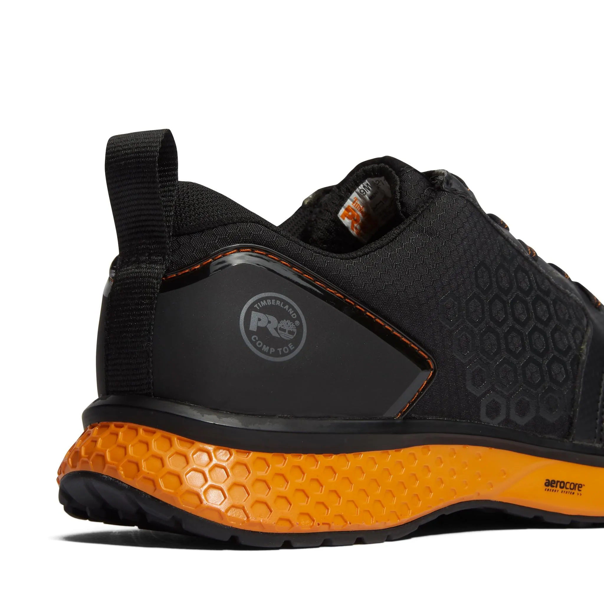 Reaxion Composite-Toe Work Shoe Black\Orange