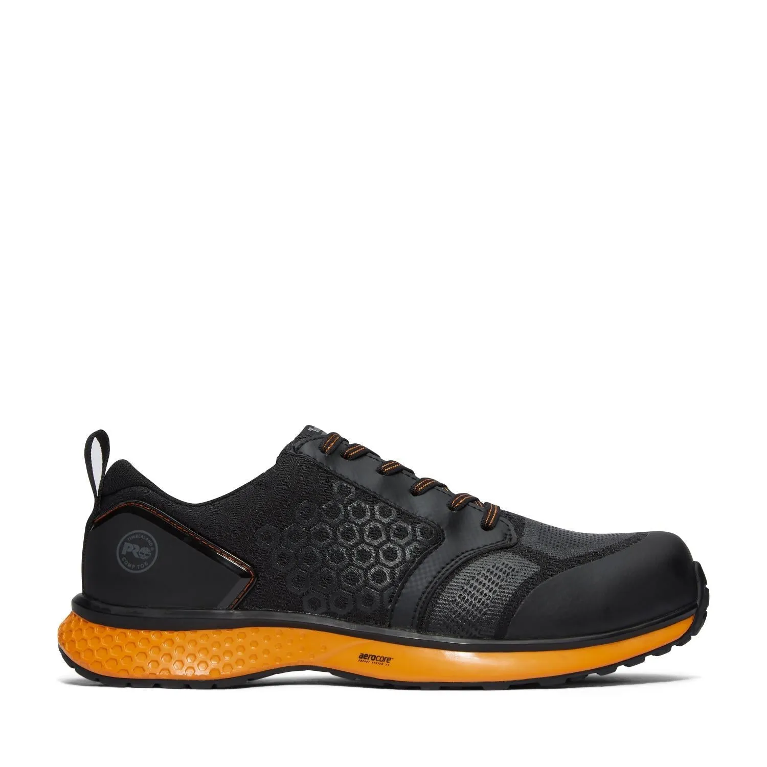 Reaxion Composite-Toe Work Shoe Black\Orange