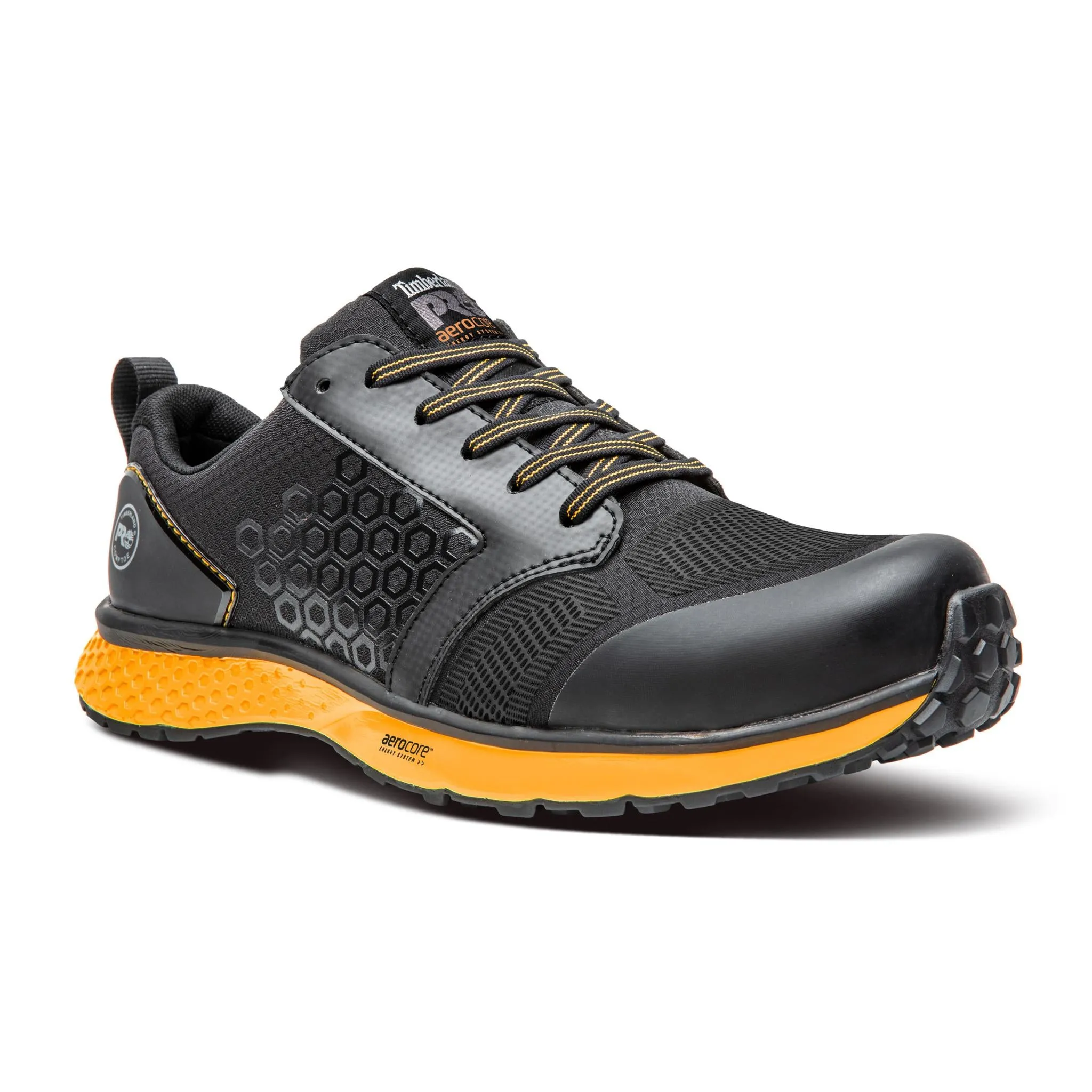 Reaxion Composite-Toe Work Shoe Black\Orange