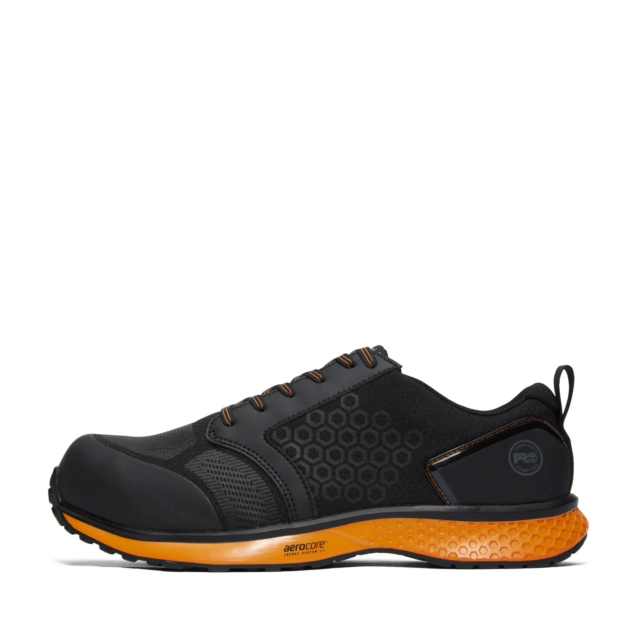 Reaxion Composite-Toe Work Shoe Black\Orange