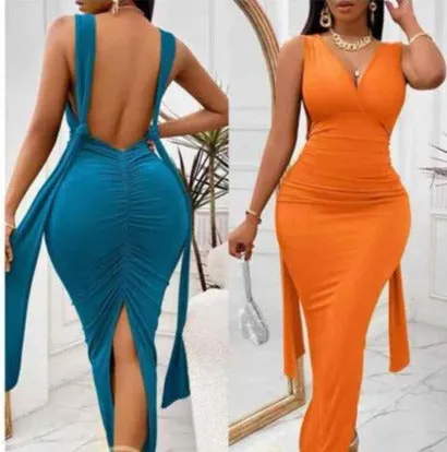 Sexy Bodycon Backless Dress