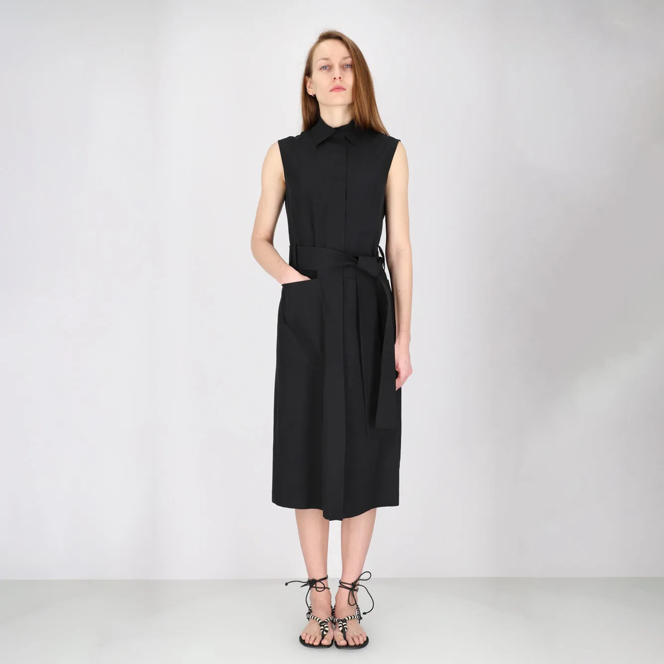 SLEEVELESS DRESS BLACK