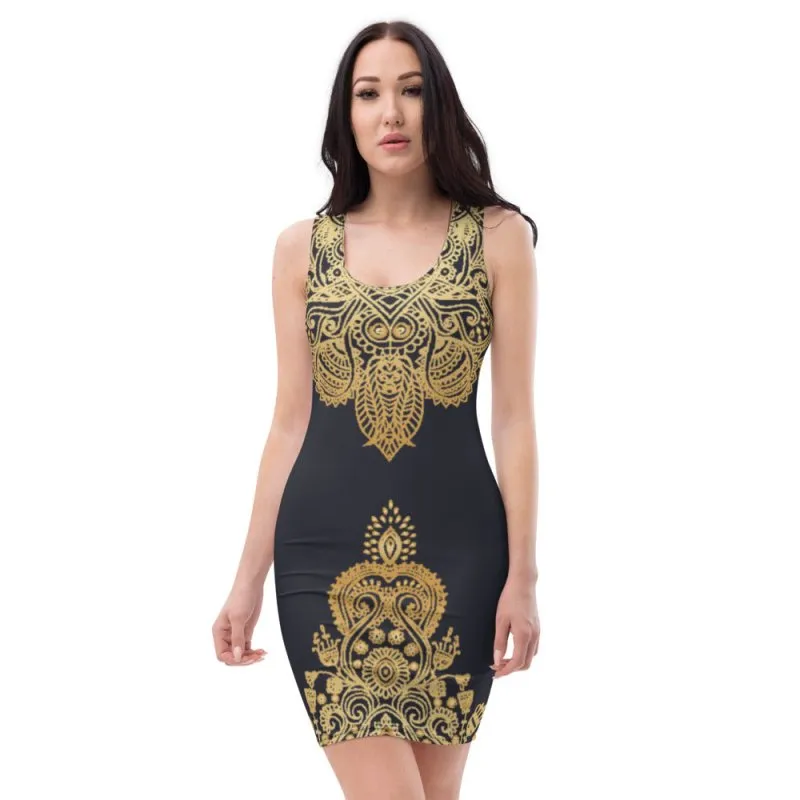 Sublimation Cut & Sew Dress - Henna pattern