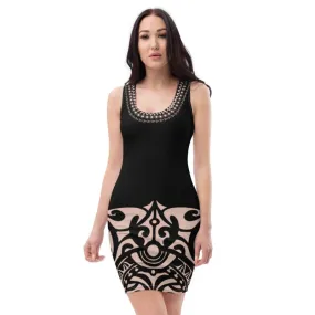 Sublimation Cut & Sew Dress - Polynesian Graphic style