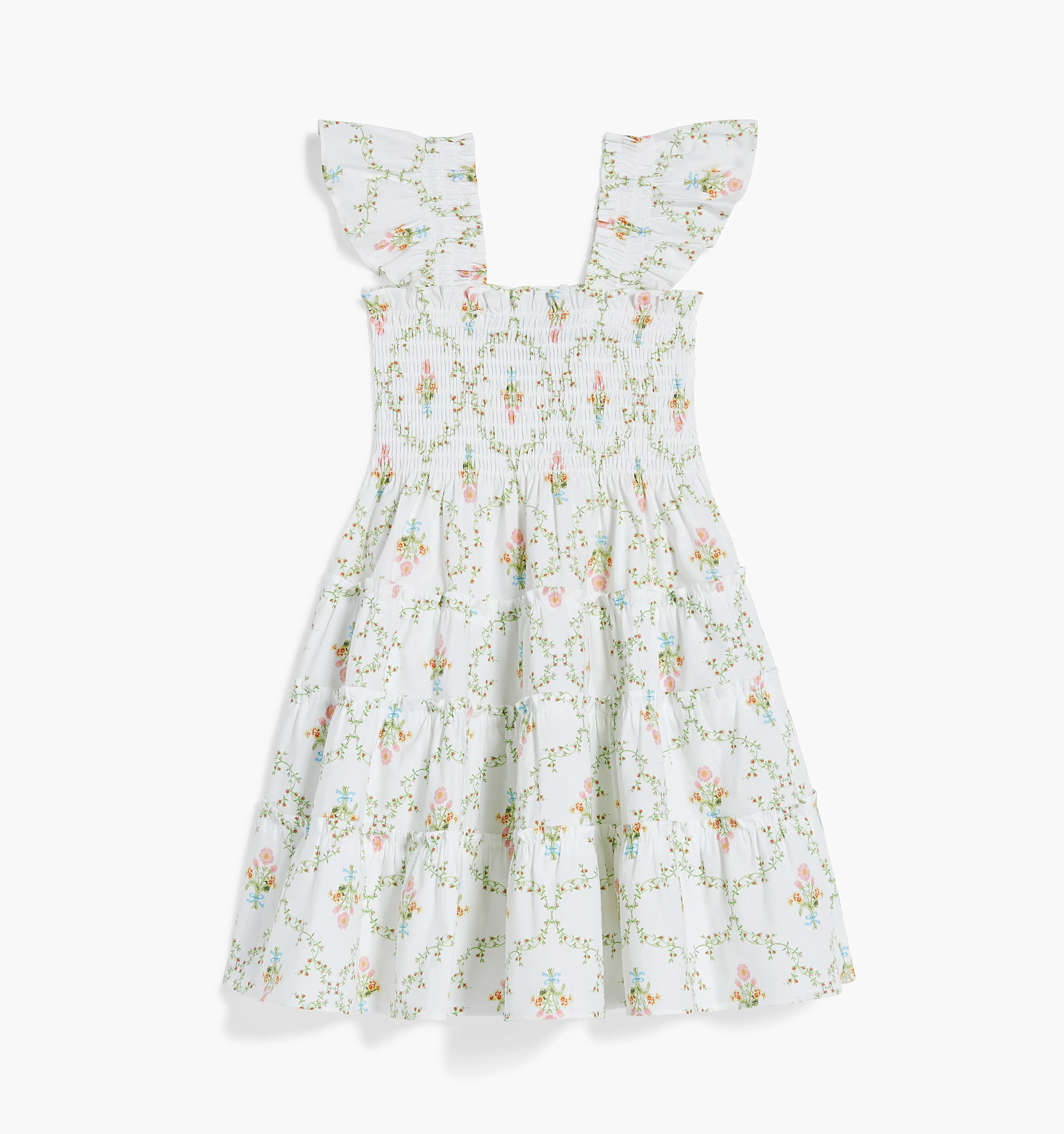 The Baby Ellie Nap Dress - Pastel Trellis