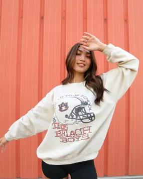 The Beach Boys Auburn Tigers True To Your School Sand Thrifted Sweatshirt