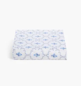 The Fitted Sheet - Blue Trellis