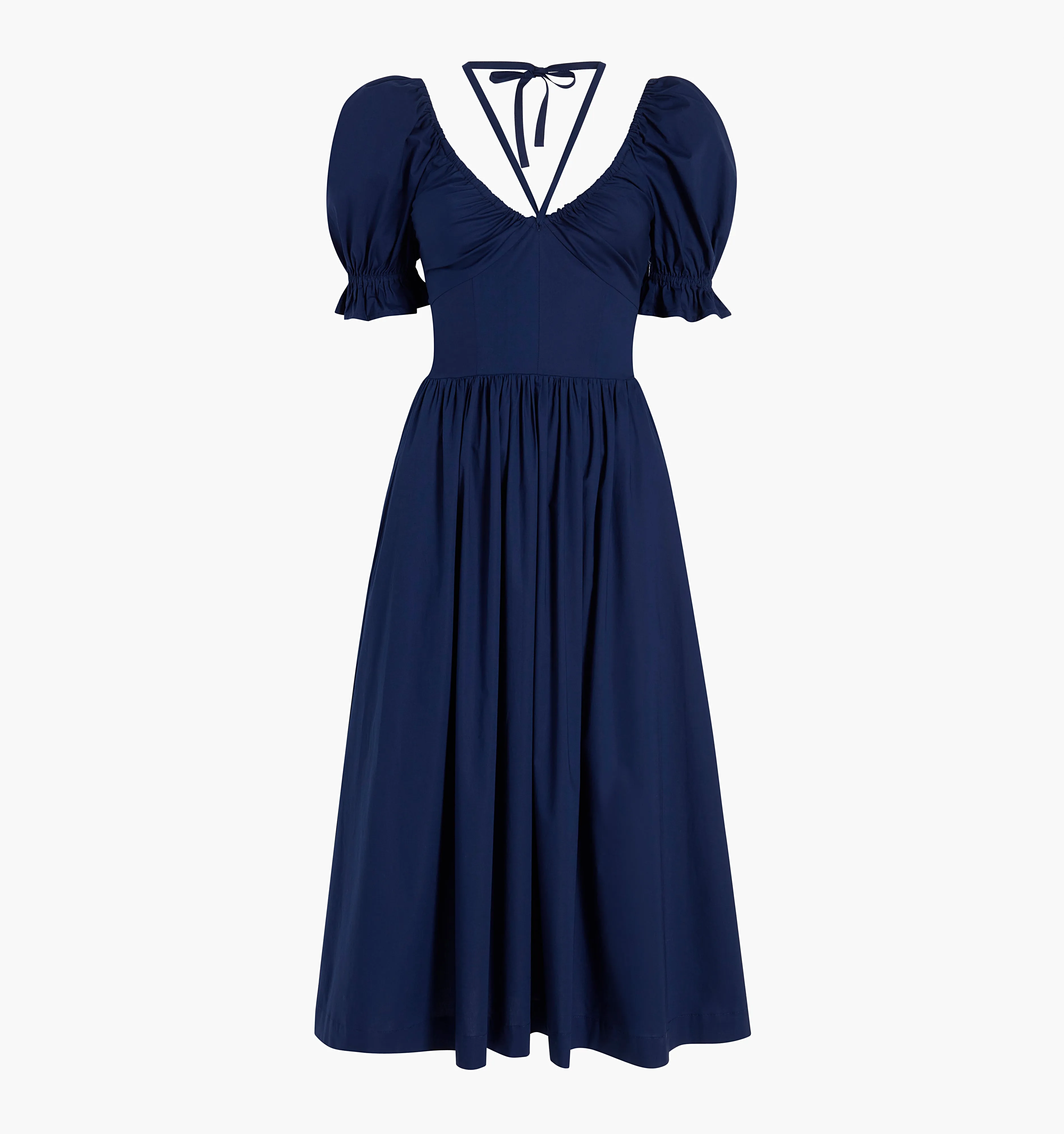 The Ophelia Dress - Navy Poplin