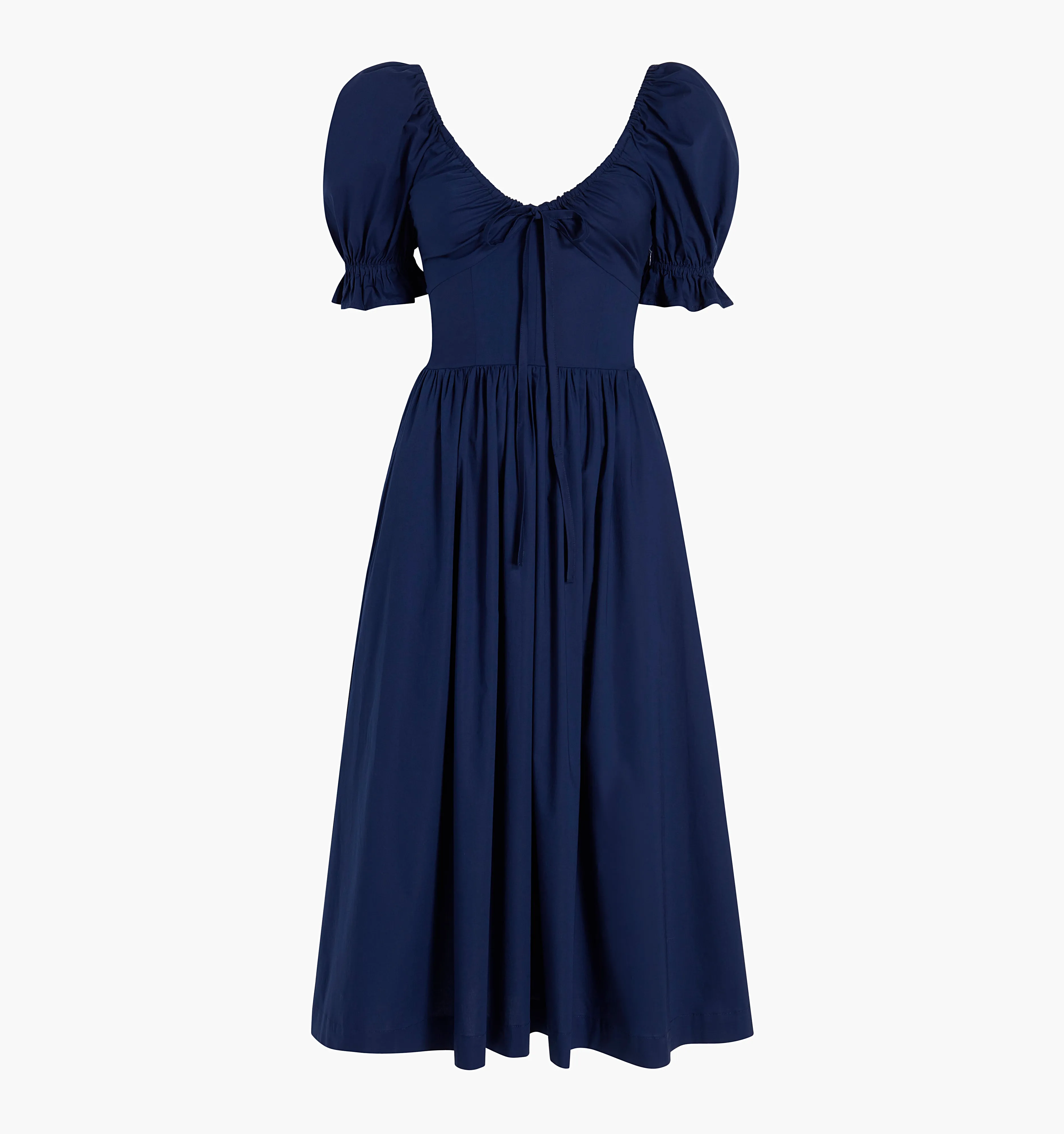 The Ophelia Dress - Navy Poplin