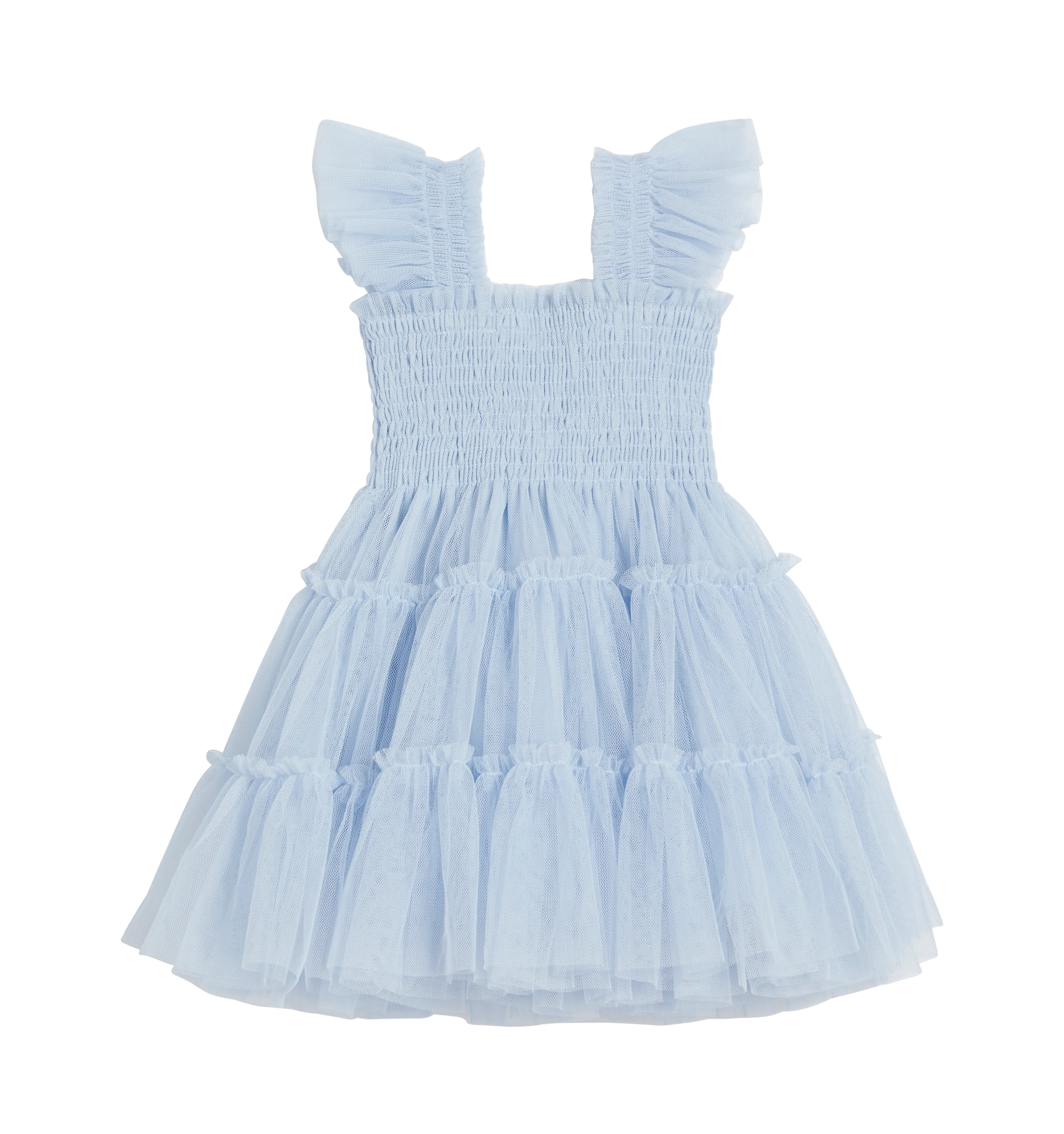 The Tiny Tulle Ellie Nap Dress - Powder Blue Tulle