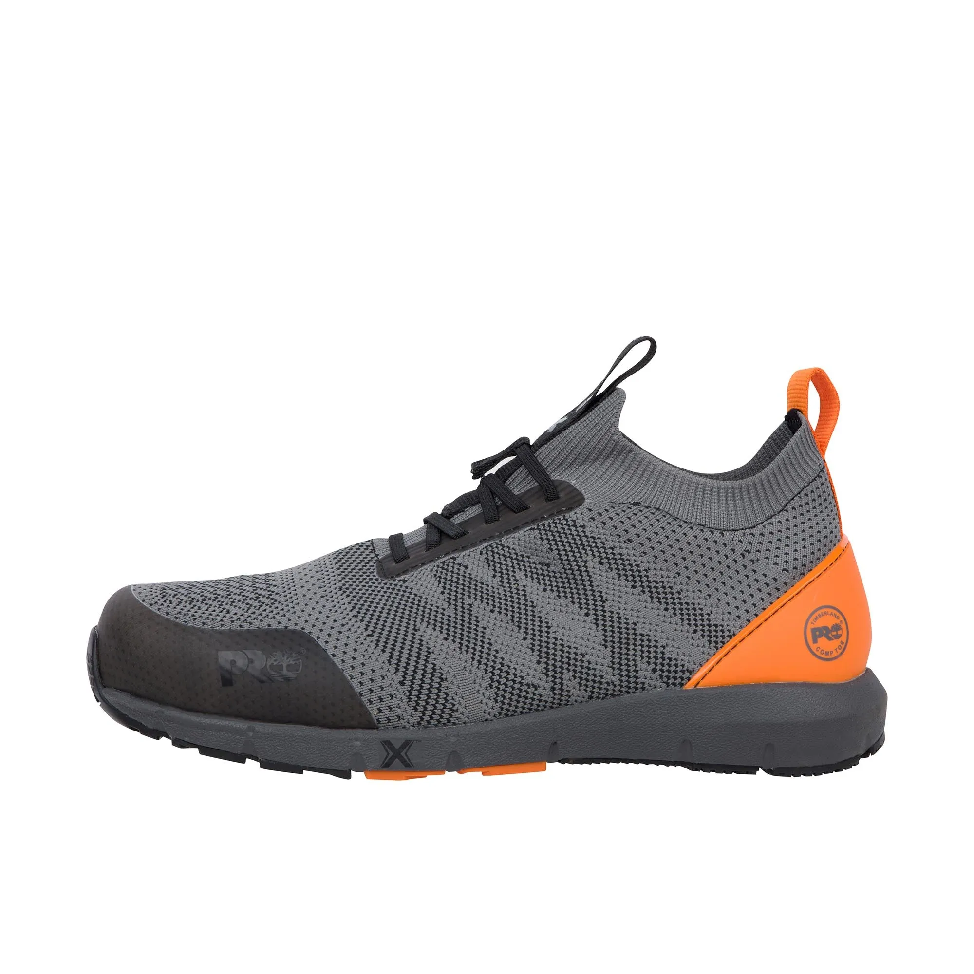 Timberland Pro Radius Knit Composite Toe Grey Orange