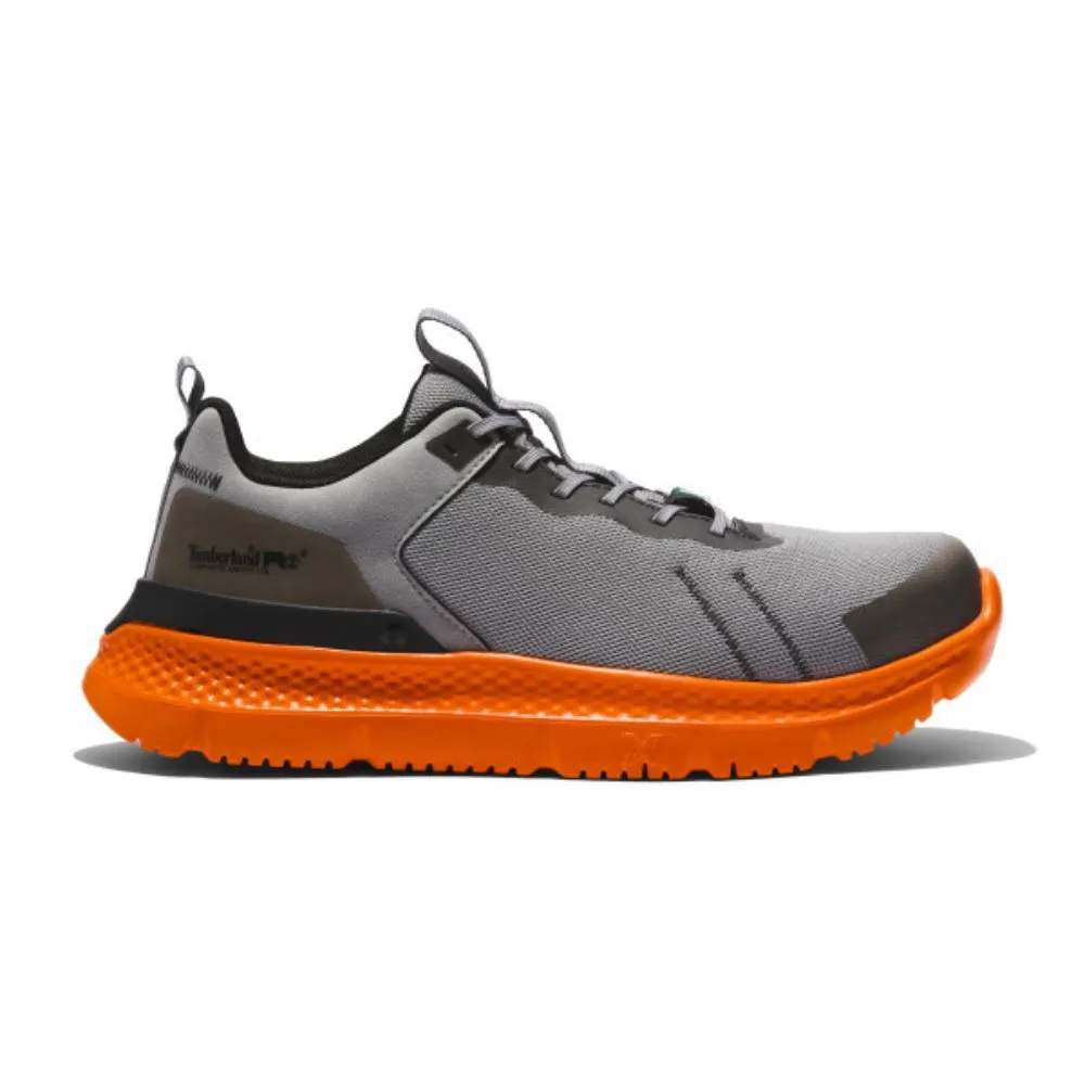 Timberland PRO Setra TB0A5SP3065 Men's Athletic Composite Toe Work Shoe - Grey/Orange