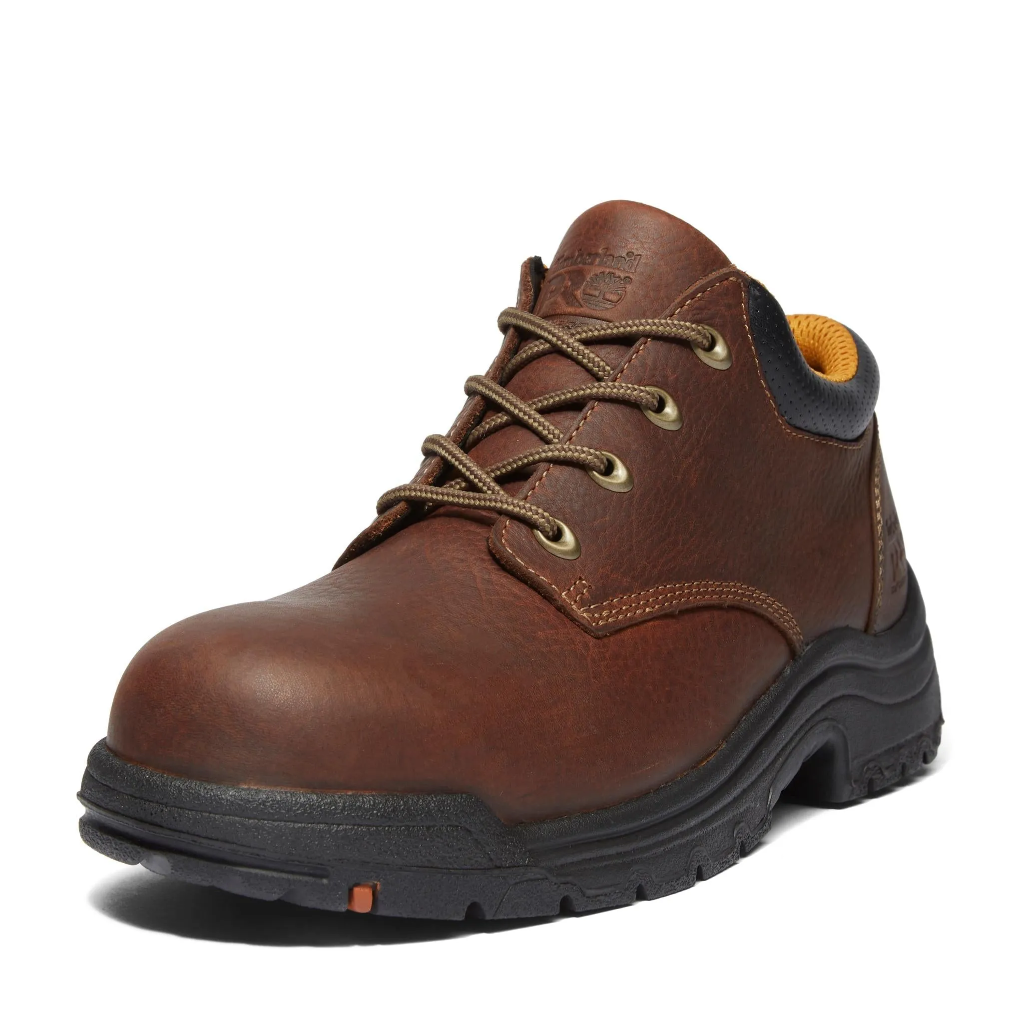 Titan Alloy-Toe Oxford Work Shoe Brown