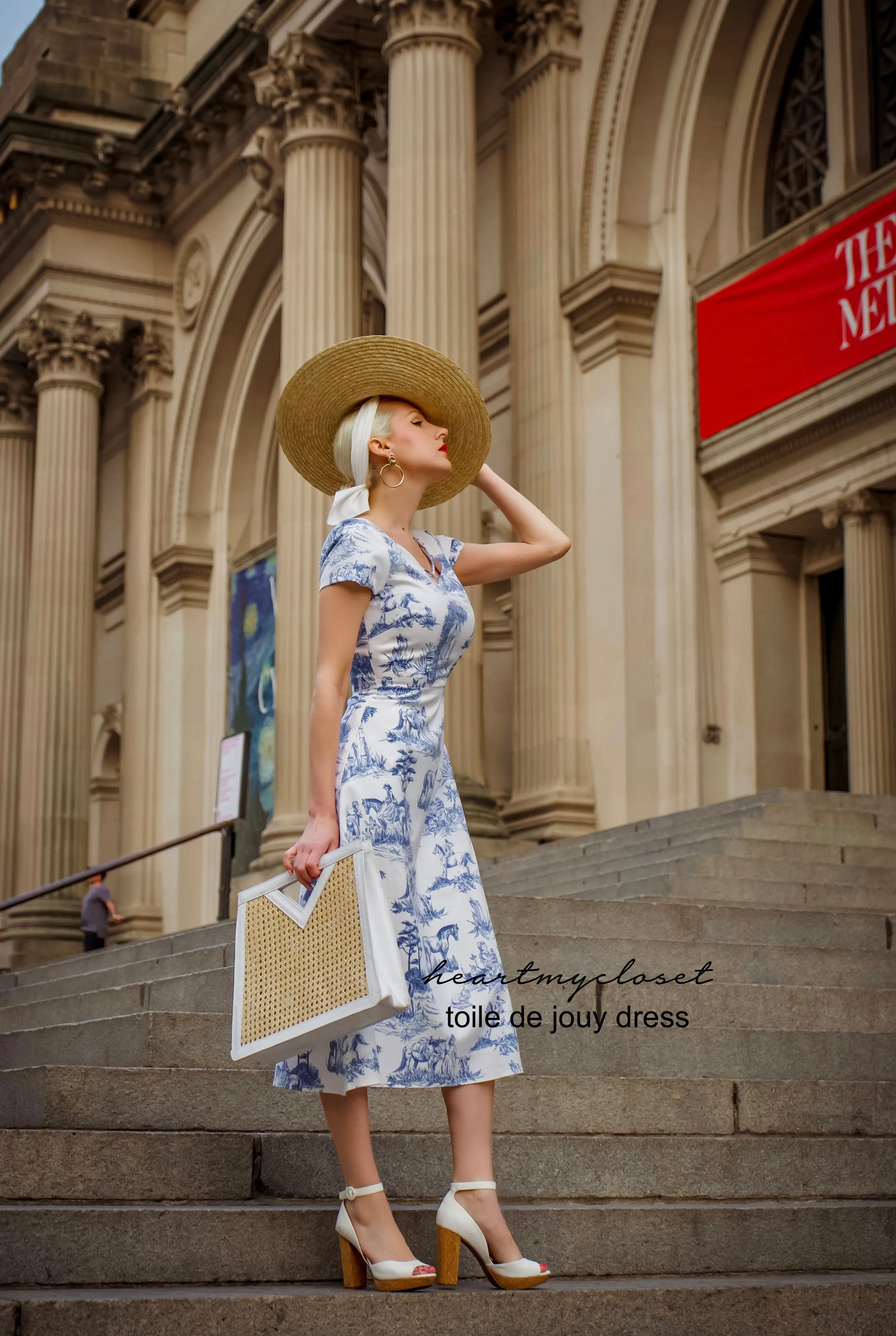 Toile De Jouy - Aline vintage inspired dress