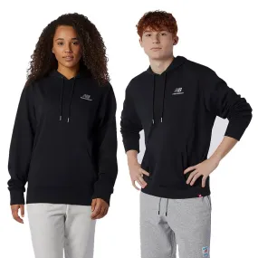 Unisex New Balance Essential Embroidered Hoodie - Black